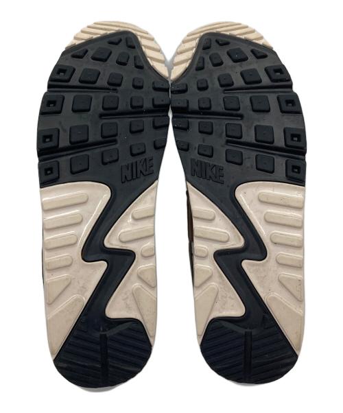 NIKE（ナイキ）NIKE (ナイキ) AIR MAX 90 サミットホワイト/ブラウン ホワイト×ベージュ サイズ:US 9.5の古着・服飾アイテム