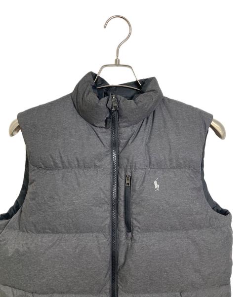 POLO RALPH LAUREN（ポロ・ラルフローレン）POLO RALPH LAUREN (ポロ・ラルフローレン) リバーシブルダウンベスト グレー×ブラック サイズ:XLの古着・服飾アイテム