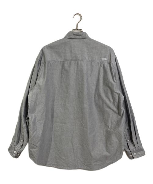THE NORTH FACE（ザ ノース フェイス）THE NORTH FACE (ザ ノース フェイス) LS FD NUPTSE SHIRT 長袖シャツ　コットンシャツ グレー サイズ:Lの古着・服飾アイテム