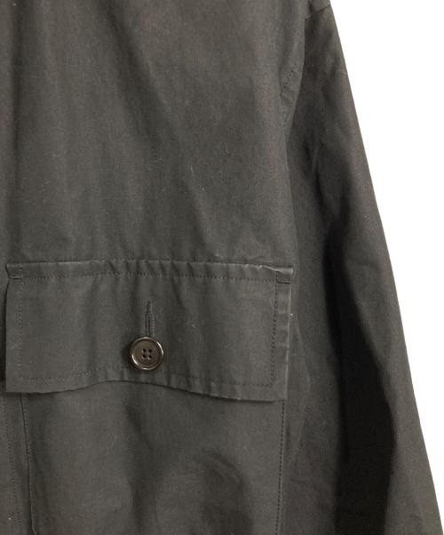 MHL（エムエイチエル）MHL (エムエイチエル) フーデッドコート　ロングコート　アウター　ライトアウター ブラック サイズ:Mの古着・服飾アイテム