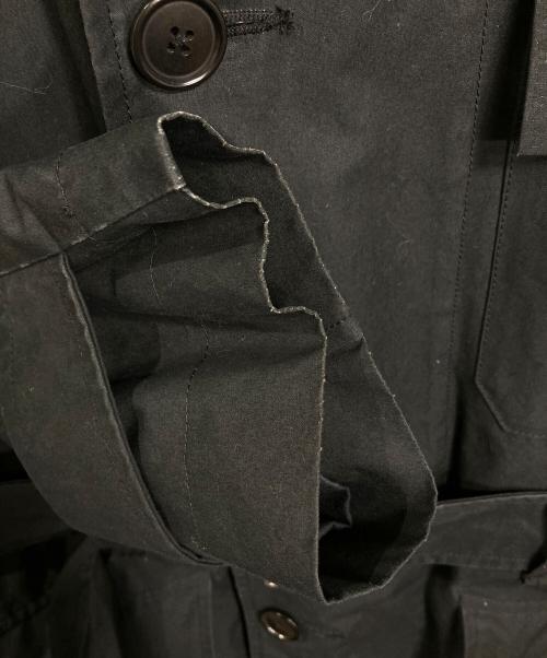 MHL（エムエイチエル）MHL (エムエイチエル) フーデッドコート　ロングコート　アウター　ライトアウター ブラック サイズ:Mの古着・服飾アイテム