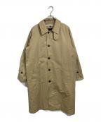 Traditional Weatherwearトラディショナルウェザーウェア）の古着「ライナー付ステンカラーコート　ロングコート　ラグランコート」｜ベージュ
