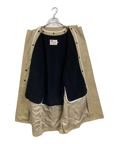 Traditional Weatherwear（トラディショナルウェザーウェア）Traditional Weatherwear (トラディショナルウェザーウェア) ライナー付ステンカラーコート　ロングコート　ラグランコート ベージュ サイズ:36の古着・服飾アイテム