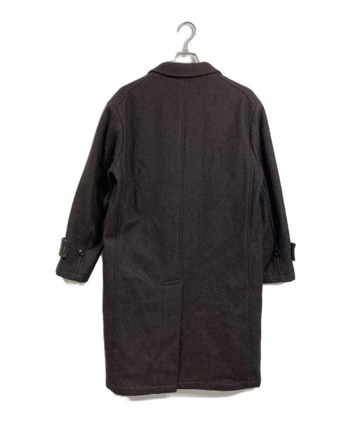 MHL（エムエイチエル）MHL (エムエイチエル) メルトンウールチェスターコート　ロングコート ブラウン サイズ:Mの古着・服飾アイテム