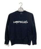 LOOPWHEELER×mogno6ループウィラー×モグノシックス）の古着「ロゴスウェット　パイル　日本製」｜ブラック