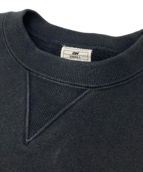 LOOPWHEELER（ループウィラー）LOOPWHEELER (ループウィラー) mogno6 (モグノシックス) ロゴスウェット　パイル　日本製 ブラック サイズ:Sの古着・服飾アイテム