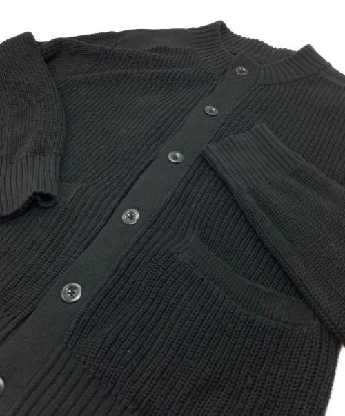 MHL（エムエイチエル）MHL (エムエイチエル) ROUGH COTTON カーディガン ブラック サイズ:Mの古着・服飾アイテム