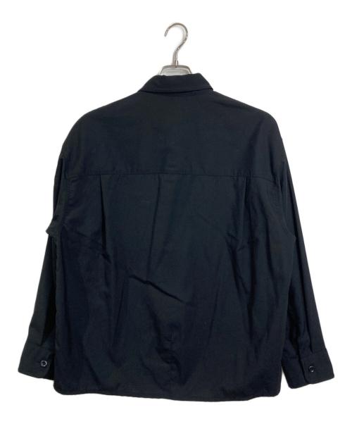 STEVEN ALAN（スティーブンアラン）STEVEN ALAN (スティーブンアラン) TW/TRO WORKN REGULAR COLLAR SHIRT/シャツ　長袖シャツ　日本製 ブラック サイズ:Sの古着・服飾アイテム