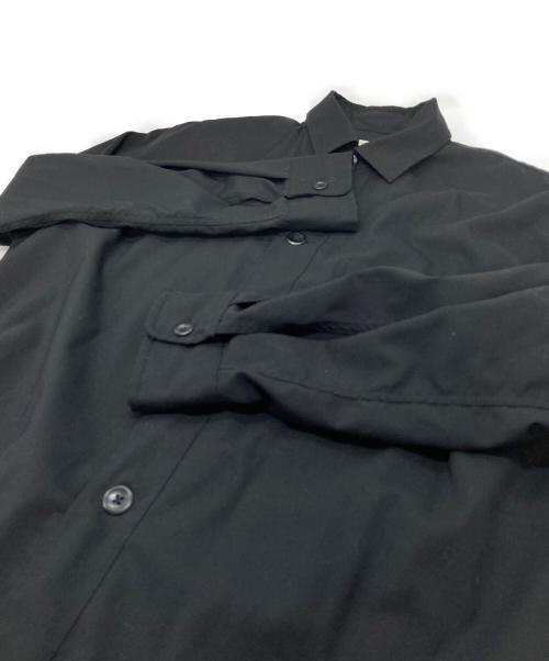 STEVEN ALAN（スティーブンアラン）STEVEN ALAN (スティーブンアラン) TW/TRO WORKN REGULAR COLLAR SHIRT/シャツ　長袖シャツ　日本製 ブラック サイズ:Sの古着・服飾アイテム