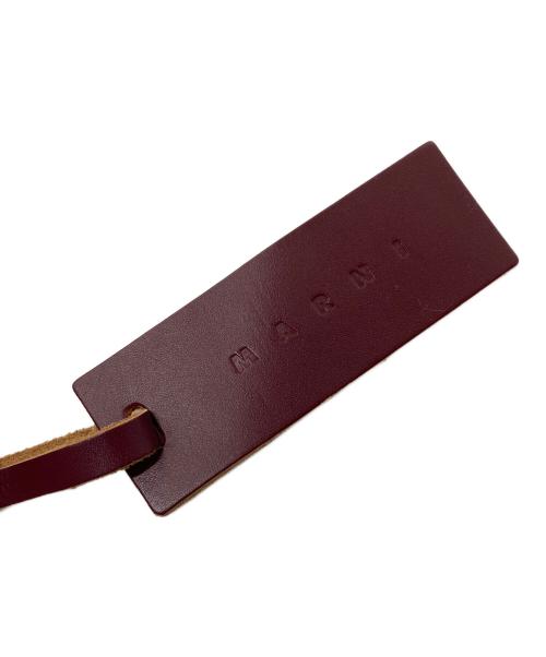 MARNI（マルニ）MARNI (マルニ) PVCトートバッグ　ロゴトートバッグ　TRIBECA トライベッカ　イタリア製 ネイビー×ブラック サイズ:実寸参照の古着・服飾アイテム