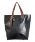 MARNI（マルニ）の古着「PVCトートバッグ　ロゴトートバッグ　TRIBECA トライベッカ　イタリア製」｜ネイビー×ブラック