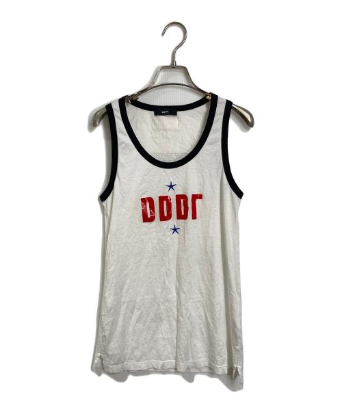 DIESEL（ディーゼル）DIESEL (ディーゼル) F-TANUI SWEAT-SHIRT/クラッシュスウェット ブラック サイズ:XSの古着・服飾アイテム