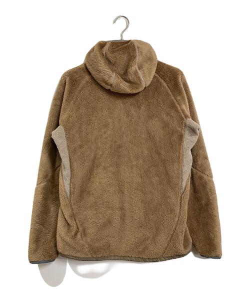 and wander（アンドワンダー）and wander (アンドワンダー) 19AW  high loft fleece hoodie フリースジャケット　アウター　ライトアウター　スポーツ　アウトドア　日本製 ベージュ サイズ:4の古着・服飾アイテム