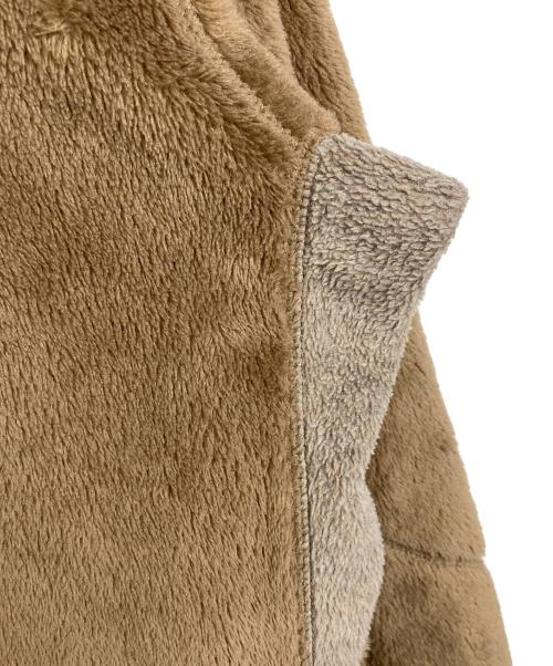 and wander（アンドワンダー）and wander (アンドワンダー) 19AW  high loft fleece hoodie フリースジャケット　アウター　ライトアウター　スポーツ　アウトドア　日本製 ベージュ サイズ:4の古着・服飾アイテム