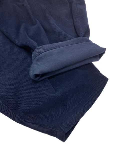 BLUEINGREEN（ブルーイングリーン）BLUEINGREEN (ブルーイングリーン) バルーンパンツ　サーカスパンツ　コーデュロイパンツ　コットンパンツ　日本製 ネイビー サイズ:実寸参照の古着・服飾アイテム
