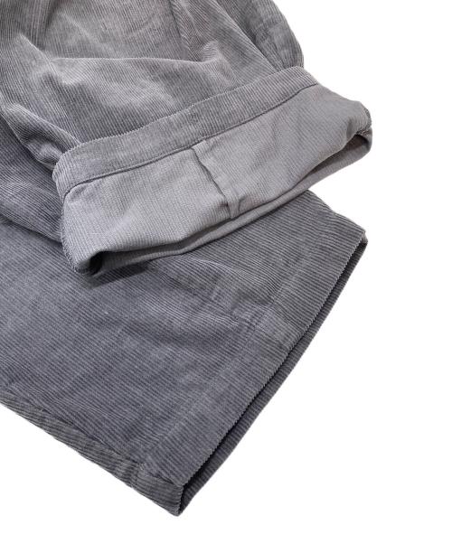 休日と詩（キュウジツトウタ）休日と詩 (キュウジツトウタ) ニューボンボンパンツ“コーデュロイ” コットンパンツ グレー サイズ:実寸参照 未使用品の古着・服飾アイテム