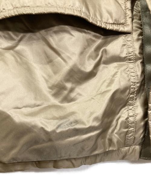 RALPH LAUREN（ラルフローレン）RALPH LAUREN (ラルフローレン) レザートリムナイロンダウンベスト　アウター　ライトアウター オリーブ サイズ:Mの古着・服飾アイテム