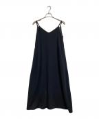 SOEJUソージュ）の古着「サテンキャミソールワンヒ゜ース」｜ブラック