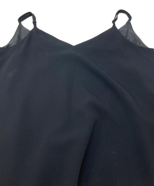 SOEJU（ソージュ）SOEJU (ソージュ) サテンキャミソールワンヒ゜ース ブラック サイズ:FREEの古着・服飾アイテム
