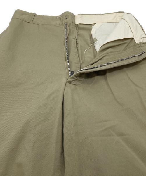 US ARMY（ユーエスアーミー）US ARMY (ユーエスアーミー) 【古着】USミリタリートラウザーパンツ　コットンパンツ　　60ｓ J.H RUTTER REX MFG.CO.INC　60年代 ベージュ サイズ:W28の古着・服飾アイテム