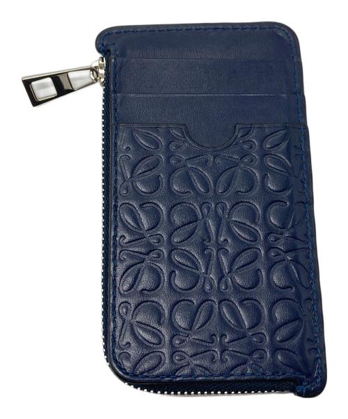 LOEWE（ロエベ）LOEWE (ロエベ) アナグラム フラグメントケース　カードケース　コインケース　ミニ　コンパクト ネイビー サイズ:実寸参照の古着・服飾アイテム