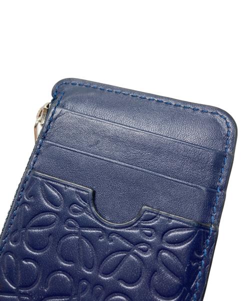 LOEWE（ロエベ）LOEWE (ロエベ) アナグラム フラグメントケース　カードケース　コインケース　ミニ　コンパクト ネイビー サイズ:実寸参照の古着・服飾アイテム