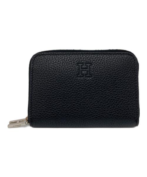 HIROFU（ヒロフ）HIROFU (ヒロフ) レザーコンパクトウォレット　ラウンドジップウォレット　ミニ財布 ブラック サイズ:実寸参照 未使用品の古着・服飾アイテム