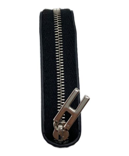 HIROFU（ヒロフ）HIROFU (ヒロフ) レザーコンパクトウォレット　ラウンドジップウォレット　ミニ財布 ブラック サイズ:実寸参照 未使用品の古着・服飾アイテム