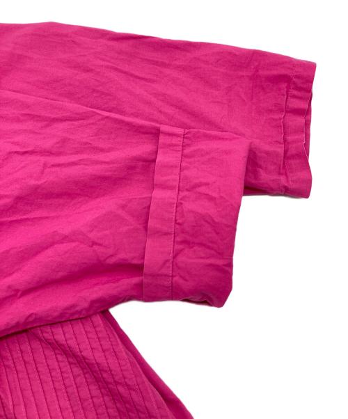 YACCO MARICARD（ヤッコマリカルド）YACCO MARICARD (ヤッコマリカルド) ピンタックシャツワンピース ピンク サイズ:N（FREEに近い）の古着・服飾アイテム