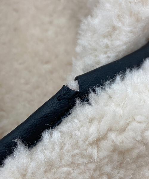 Scrap Book（スクラップブック）scrap book (スクラップブック) middle bore coat ボアジャケット　ボアコート ホワイト×ブラック サイズ:38の古着・服飾アイテム