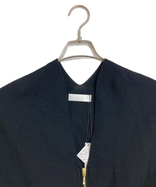 soutiencollar（ステンカラー）soutiencollar (ステンカラー) Cuir Knit クイールニット ジップカーディガン ホールガーメント　日本製　マドリガル取扱 ブラック サイズ:FREE 未使用品の古着・服飾アイテム