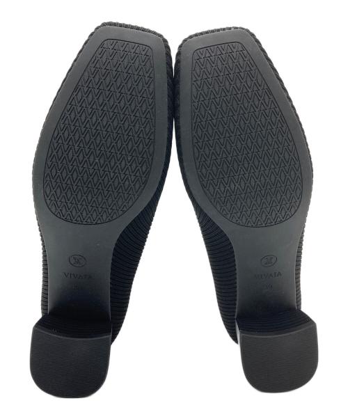 VIVAIA（ビバイア）VIVAIA (ビバイア) スクエアトゥ チャンキーヒール パンプス　セレモニー ブラック サイズ:39の古着・服飾アイテム