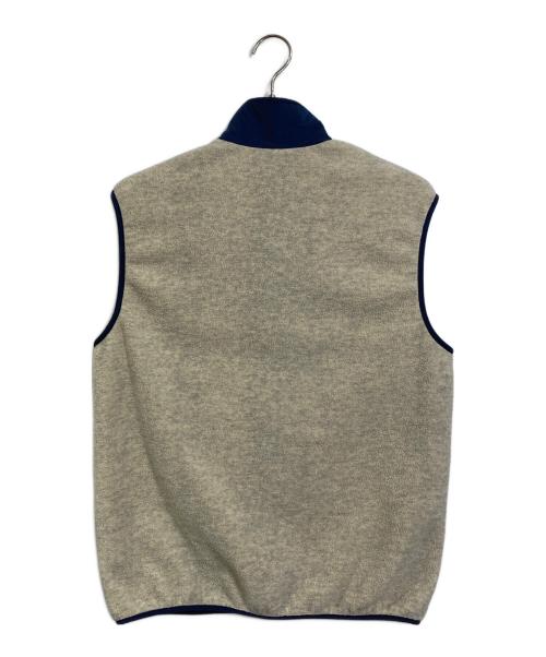 Patagonia（パタゴニア）Patagonia (パタゴニア) Synchilla Vest シンチラベスト フリースベスト　SP23 ベージュ×ネイビー サイズ:Mの古着・服飾アイテム