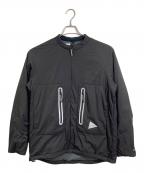 and wanderアンドワンダー）の古着「alpha jacket  中綿ジャケット　アウター　日本製　PERTEX MICROLIGHT」｜ブラック