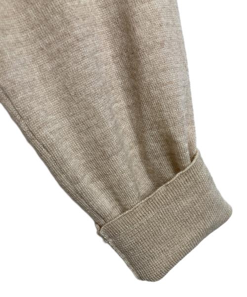 sacai luck（サカイラック）sacai luck (サカイラック) バック切替クルーネックカーディガン　長袖カーディガン　デザインカーディガン ベージュ サイズ:2の古着・服飾アイテム