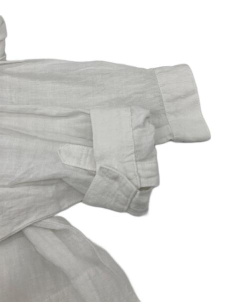 LOISIR（ロワズィール）LOISIR (ロワズィール) リネンワンピース　麻　シャツワンピース　日本製 ブラック サイズ:実寸参照の古着・服飾アイテム