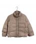 Reflect（リフレクト）の古着「ショート丈ダウンコート　ダウンコート　ダウンジャケット　アウター」｜ベージュ