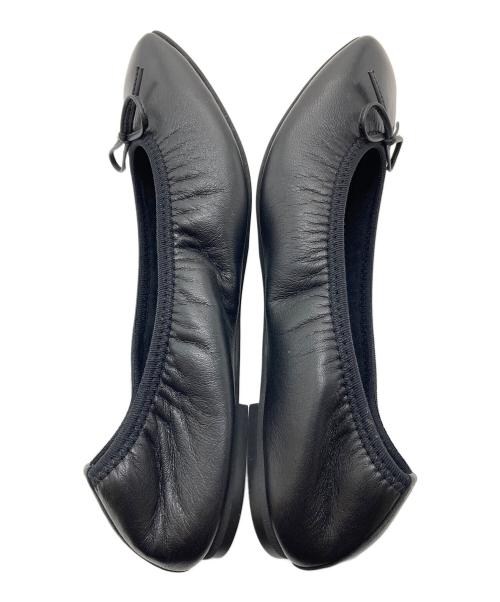 DRESSTERIOR（ドレステリア）DRESSTERIOR (ドレステリア) ソフトレザーバレエシューズ　フラットシューズ　スクエアトゥシューズ　ローヒール ブラック サイズ:37の古着・服飾アイテム