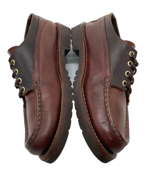 RUSSELL MOCCASIN（ラッセルモカシン）RUSSELL MOCCASIN (ラッセルモカシン) デッキシューズ　レザーシューズ ブラウン サイズ:7 1／2の古着・服飾アイテム