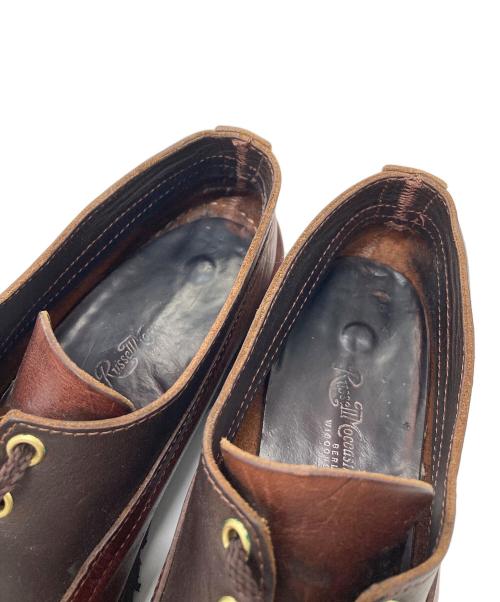 RUSSELL MOCCASIN（ラッセルモカシン）RUSSELL MOCCASIN (ラッセルモカシン) デッキシューズ　レザーシューズ ブラウン サイズ:7 1／2の古着・服飾アイテム