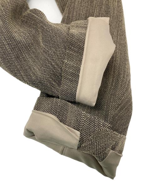 Ameri（アメリ）AMERI (アメリ) CONVERTIBLE HERRINGBONE JACKET/SET UP コンバーチブル　ヘリンボーン　ジャケット　セットアップ オリーブ サイズ:2の古着・服飾アイテム