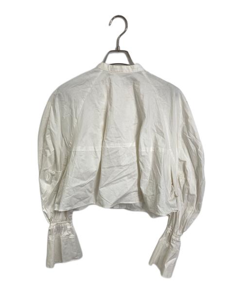 ETRE TOKYO（エトレトウキョウ）ETRE TOKYO (エトレトウキョウ) カーブスリーブバンドカラーシャツ ホワイト サイズ:FREEの古着・服飾アイテム