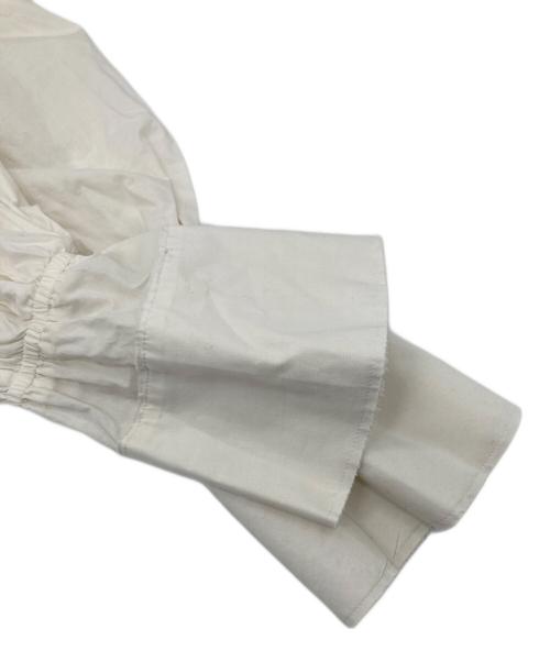 ETRE TOKYO（エトレトウキョウ）ETRE TOKYO (エトレトウキョウ) カーブスリーブバンドカラーシャツ ホワイト サイズ:FREEの古着・服飾アイテム