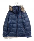 ）の古着「ファーフード付ダウンジャケット　」｜ネイビー