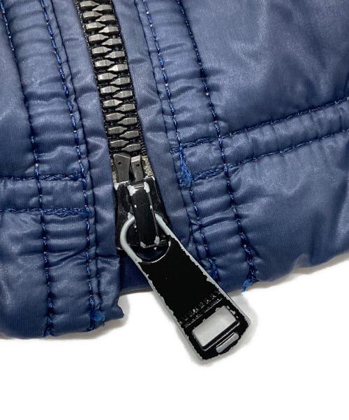 BURBERRY BLACK LABEL（バーバリーブラックレーベル）BURBERRY BLACK LABEL (バーバリーブラックレーベル) ファーフード付ダウンジャケット　 ネイビー サイズ:Mの古着・服飾アイテム