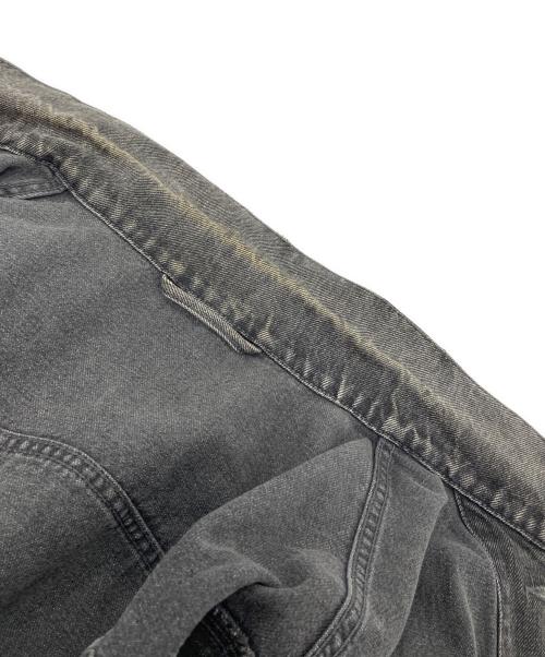 BALENCIAGA（バレンシアガ）BALENCIAGA (バレンシアガ) デニムジャケット　バックロゴ デニムジャケット　18SS グレー サイズ:46の古着・服飾アイテム