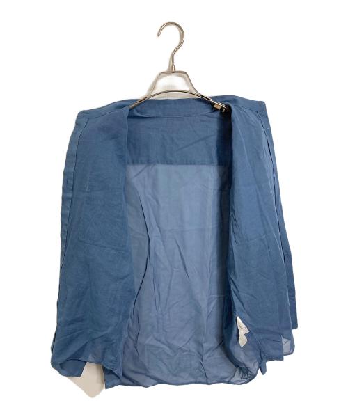 SOEJU（ソージュ）SOEJU (ソージュ) オーガニックコットンシアーシャツ ブルー サイズ:Mの古着・服飾アイテム
