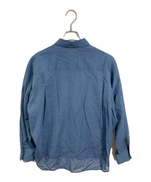 SOEJU（ソージュ）SOEJU (ソージュ) オーガニックコットンシアーシャツ ブルー サイズ:Mの古着・服飾アイテム