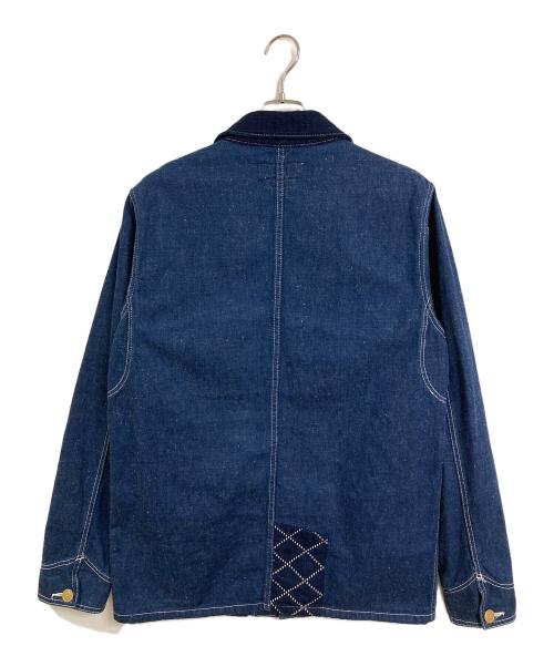 FDMTL（ファンダメンタル）FDMTL (ファンダメンタル) パッチワーク カバーオール　デニム　アウター　ライトアウター　日本製 インディゴ サイズ:4の古着・服飾アイテム