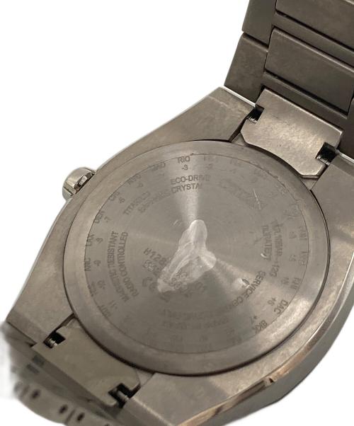 CITIZEN（シチズン）CITIZEN (シチズン) 腕時計　ATTESA 光発電エコ・ドライブ　電波ソーラー　アナログ　10気圧防水 ブラック×シルバー サイズ:実寸参照の古着・服飾アイテム